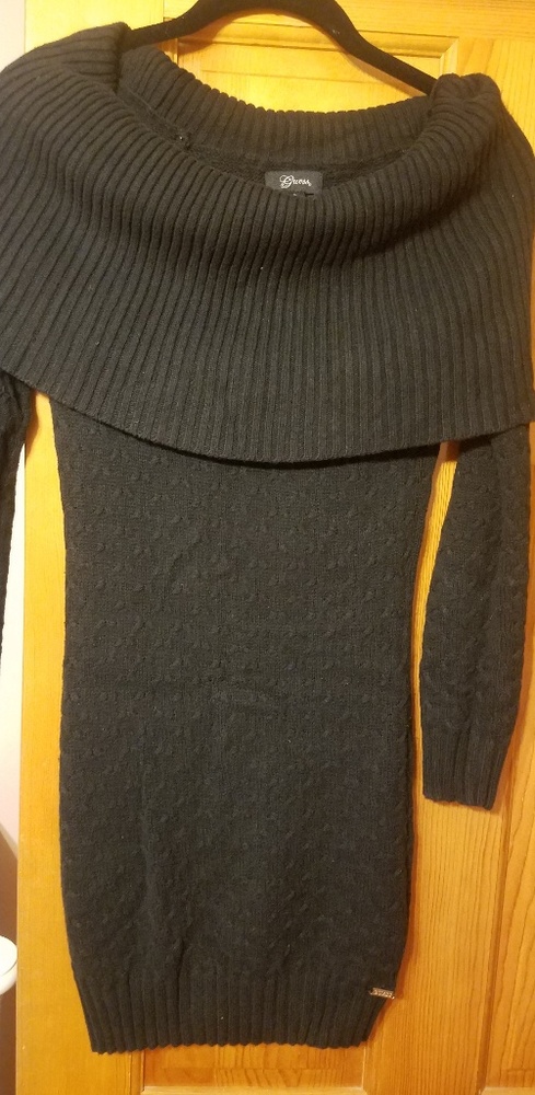 Black Guess sweater dress